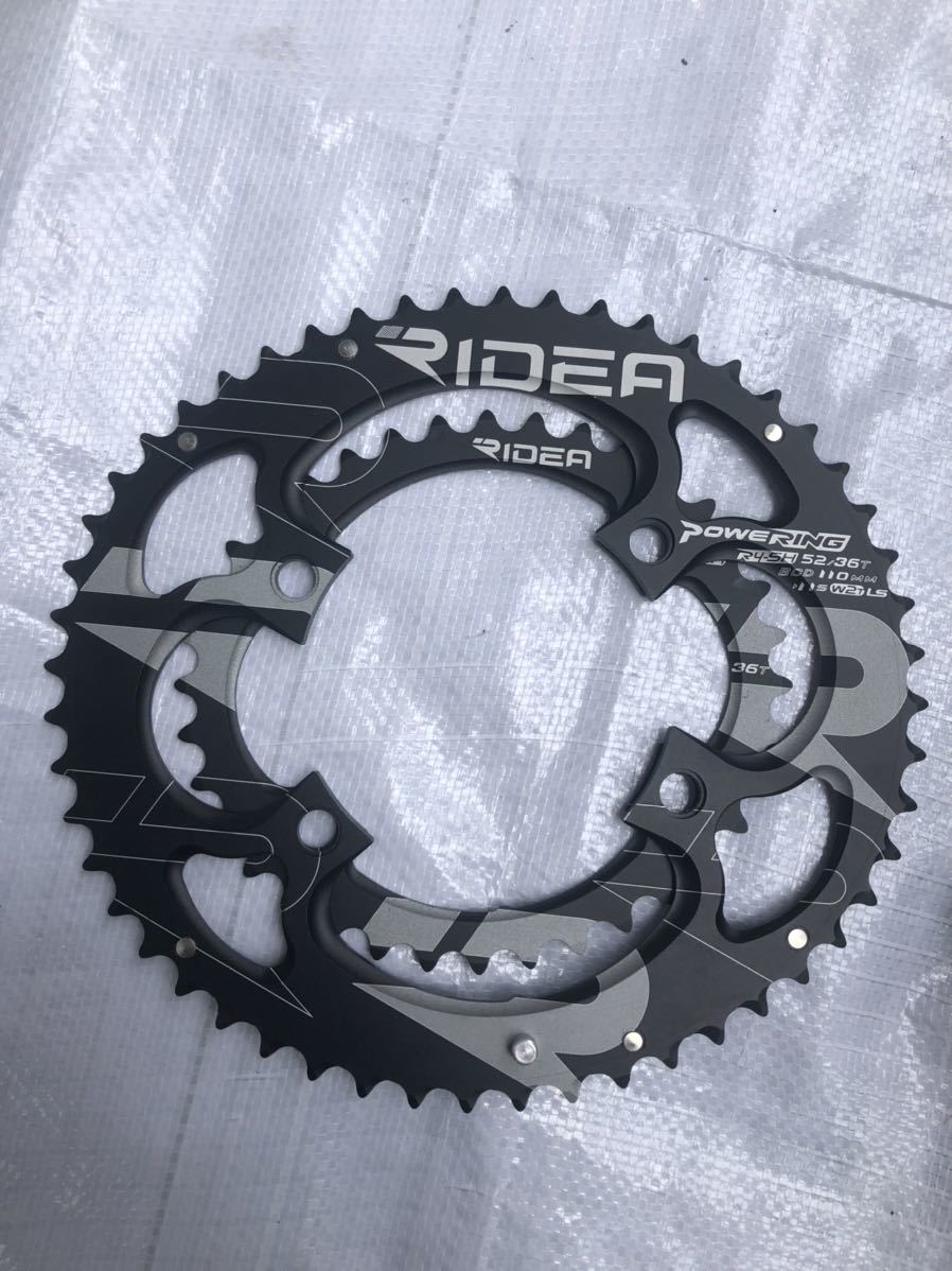 RIDEA POWER RING 52-36 4アーム +-2 PCD110 新品未使用 楕円チェーン