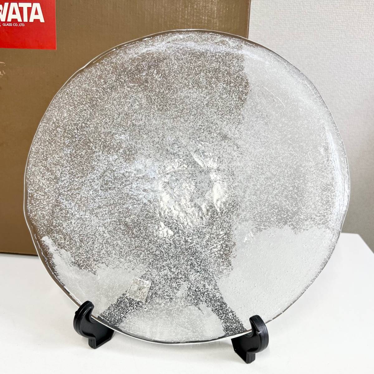 岩田硝子 IWATAGLASS 岩田ガラス ガラス皿 約30cm 大皿 盛皿 フルーツ 