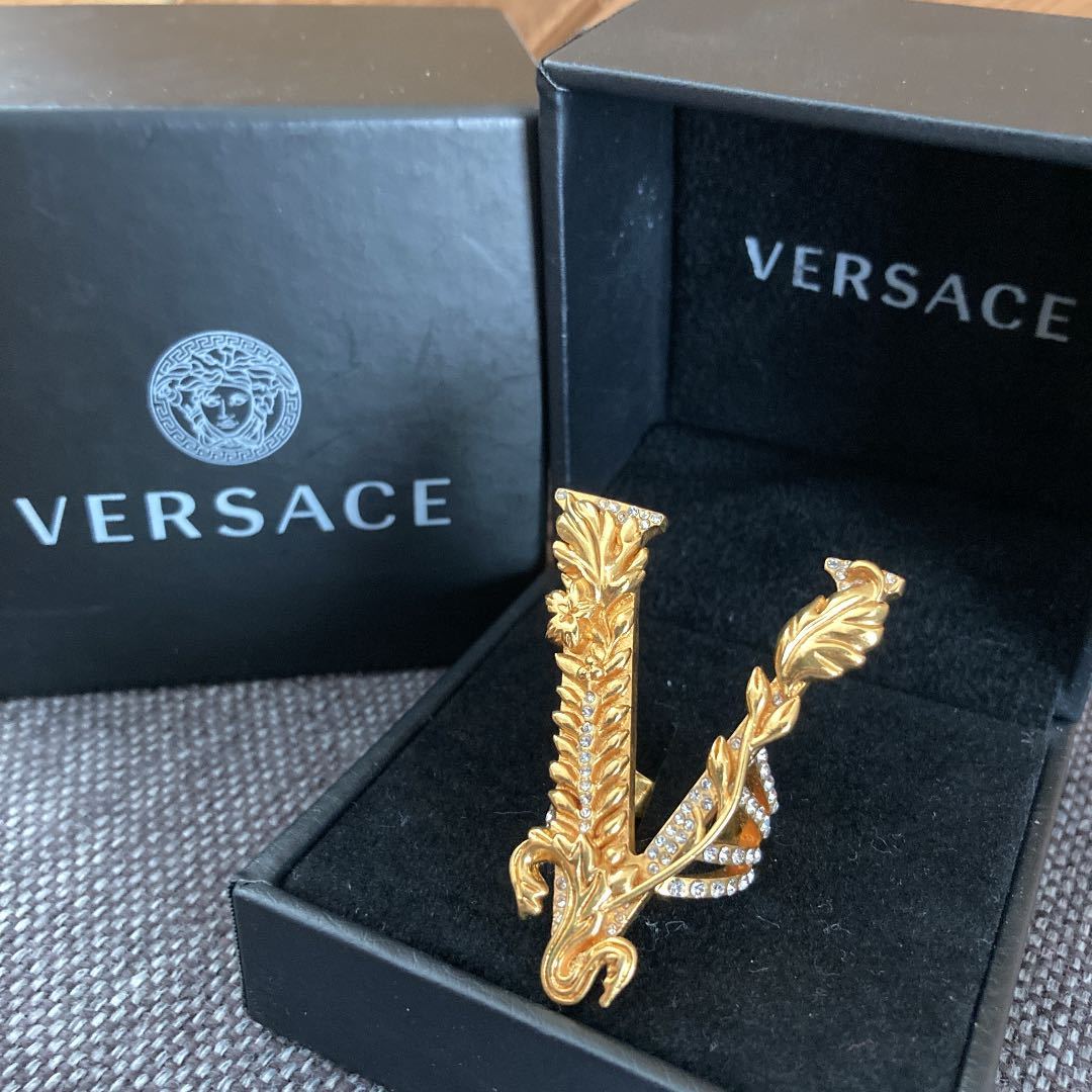 VERSACE V LOGO LING ヴェルサーチ ベルサーチ Vロゴリング 指輪