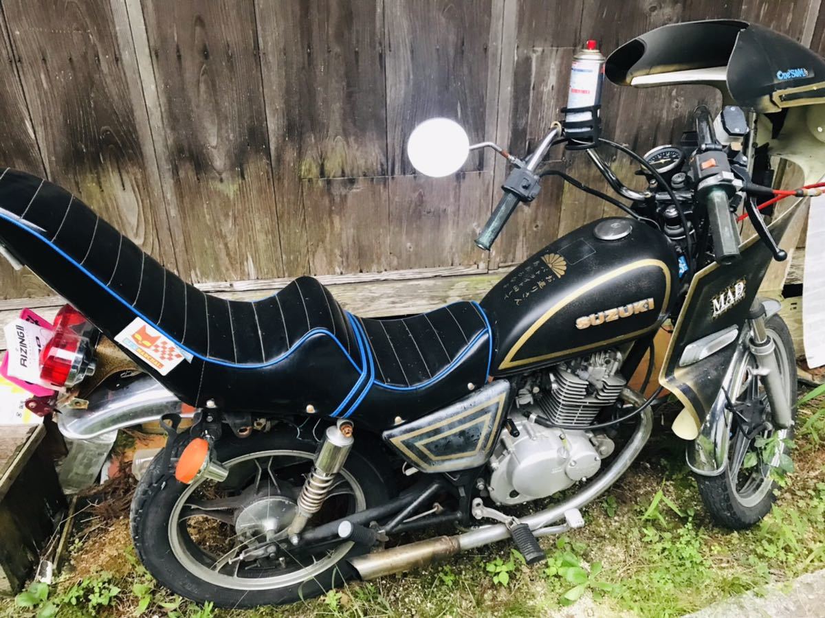 説明をしっかりお読み下さい)SUZUKI GN125 族車仕様 大川三段 説明をしっかりお読み下さい)SUZUKI GN125 族車仕様 大川三段