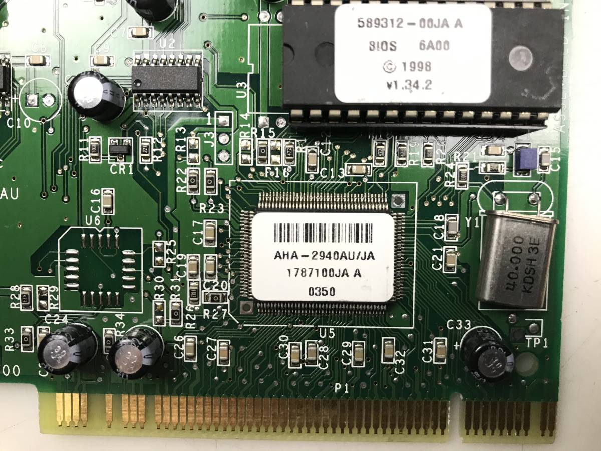 【中古パーツ】589312-00JA A AHA-2940AU/JA 1787100JA A 0350 PCI接続 Adaptec Ultra SCSIボード■98-49_画像4