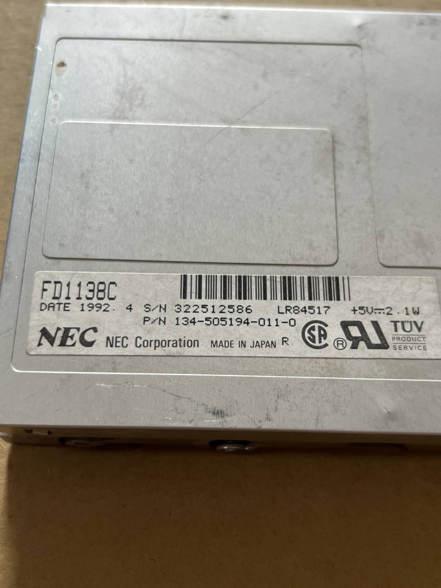 [ утиль ] 3.5 дюймовый флоппи-дисковод NEC FD1138C #FDD108