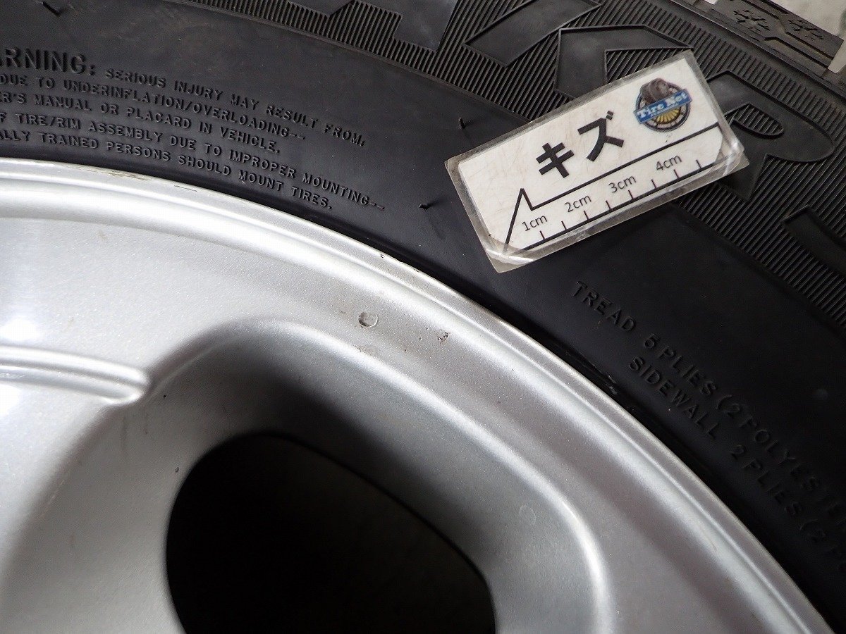 NP3958【送料無料215/65R15】ベンツ純正 Vクラス純正 2019年製 ケンダ 中古スタッドレスアルミセット ★15×6J 112/5H ET60★_画像9