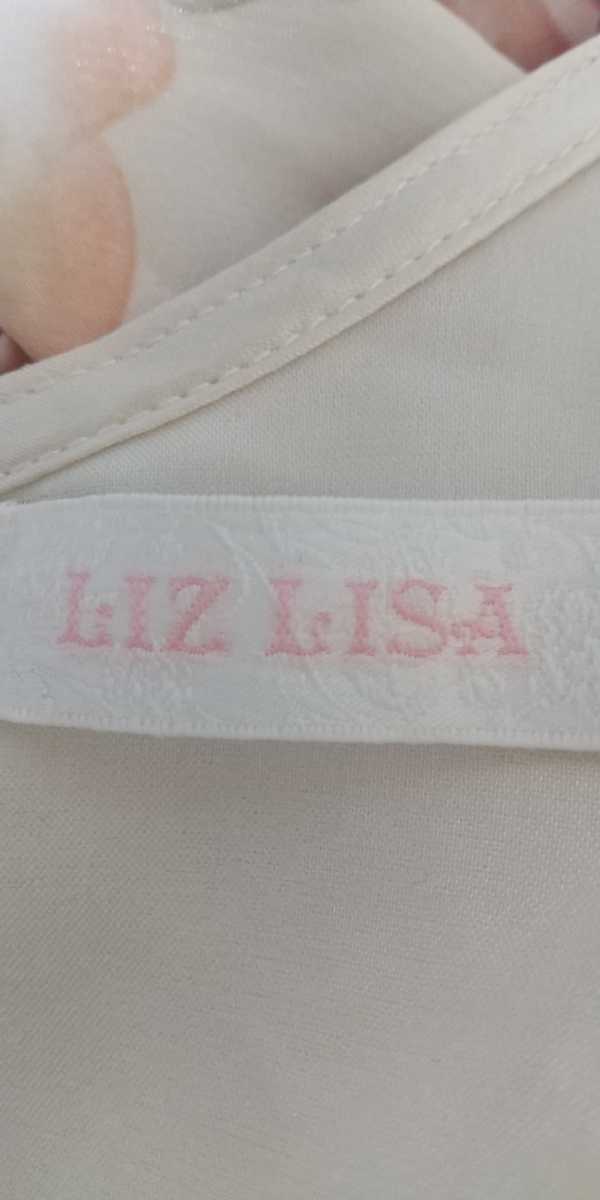 ( новый товар )LIZ LISA 2 уровень гонки воротник .. роза рисунок талия резина переключатель задний Zip salmon розовый. ....~. ska хлеб One-piece размер 0**
