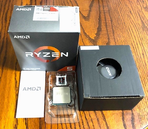 AMD CPU Ryzen 5 2400G CPUクーラー(ファン)付き 動作品