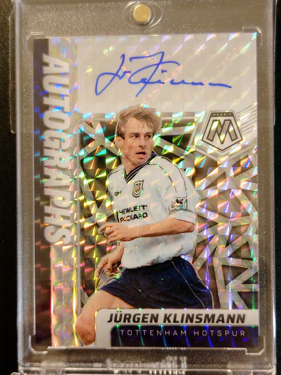 2021-22 panini mosaic soccer premier league auto jurgen klinsmann