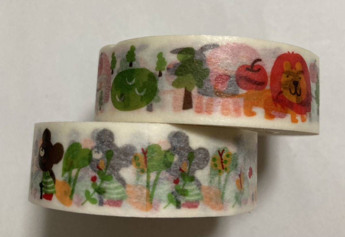 くまのがっこう　マスキングテープ マステ　2本セット　washi adhesive tape_画像2