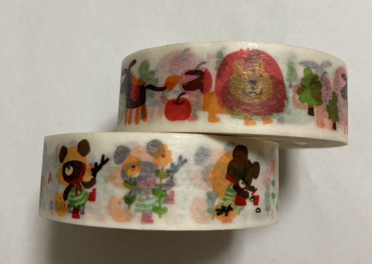 くまのがっこう　マスキングテープ マステ　2本セット　washi adhesive tape_画像3