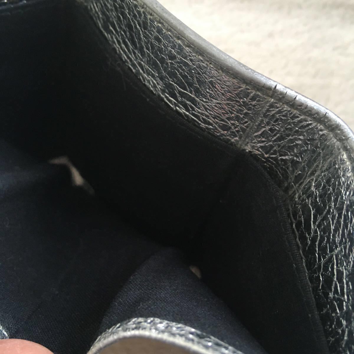 BALENCIAGA/バレンシアガ□ペーパーミニウォレット 3つ折り財布