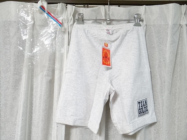新品 80年代 ビンテージ GOLD GYM ゴールドジム TEAM GOLD'S スパッツ