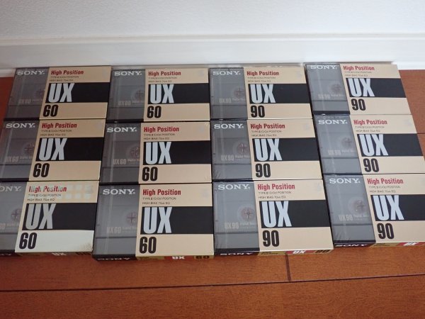 SONY High Position TYPEⅡ UX60 6本 UX90 6本 12本セット 未使用 未開封 カセットテープ ハイポジション 
