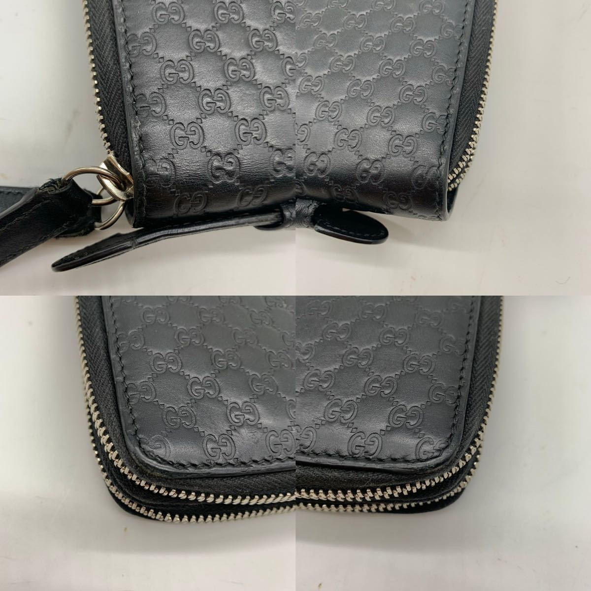 1円 一流の逸品 グッチ GUCCI トラベルケース オーガナイザー 長財布 【値下げ品】 美品✨GUCCI ブラック レザー シマ GG オーガナイザー トラベルケース 長財布