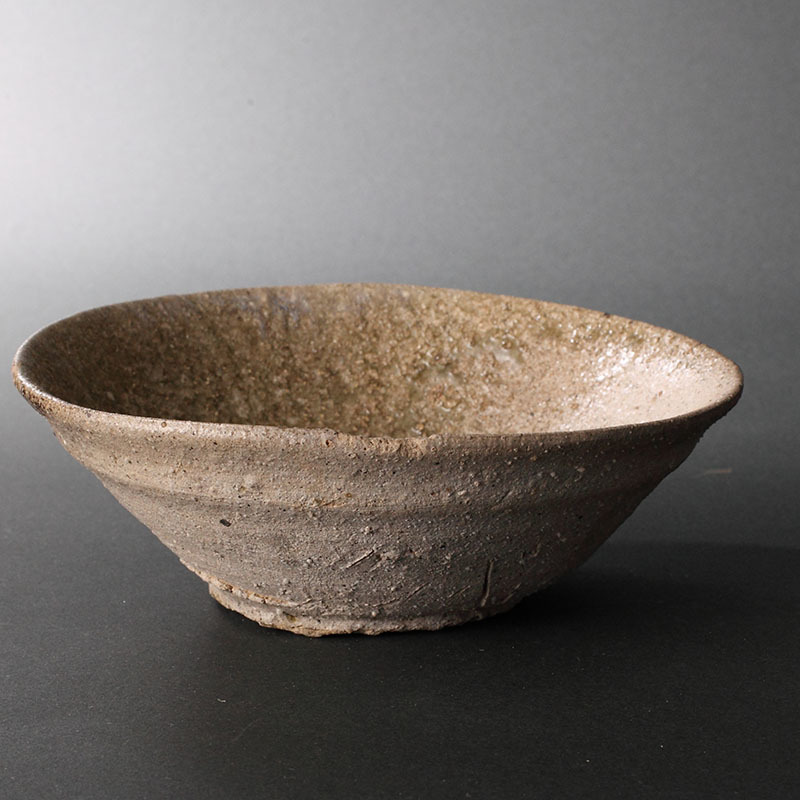 平安末期 12世紀◇自然釉平碗 常滑・高坂古窯出土品 沢田由治識(発掘