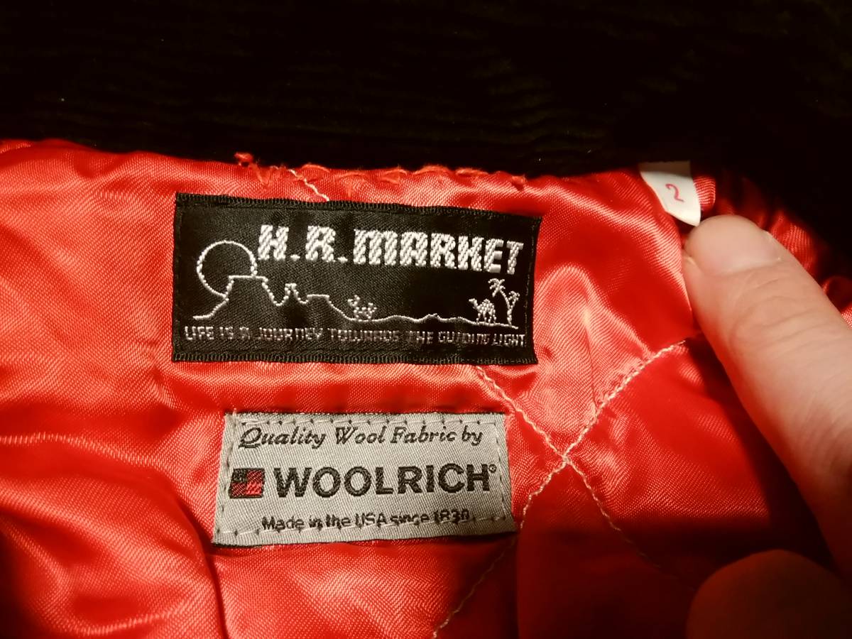 【H.R.MARKET ハリウッドランチマーケット×WOOL RICH ウールリッチ】バッファローチェック柄CPOジャケット2 キムタク着モデル 限定コラボ_画像3