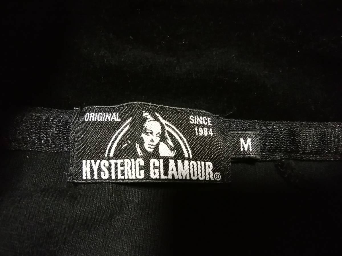 HYSTERIC GLAMOURヒステリックグラマー刺繍入りベロアジャージ