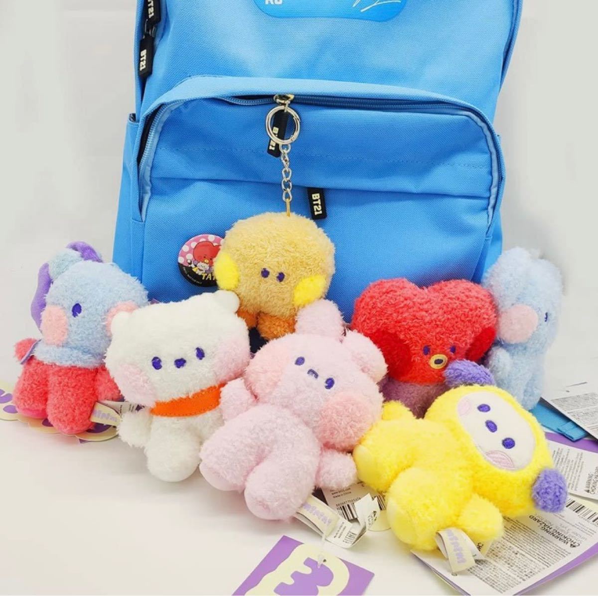 新品!未開封品!BT21♪minini♪スタンディングドール!ぬいぐるみキーホルダー１つの値段!