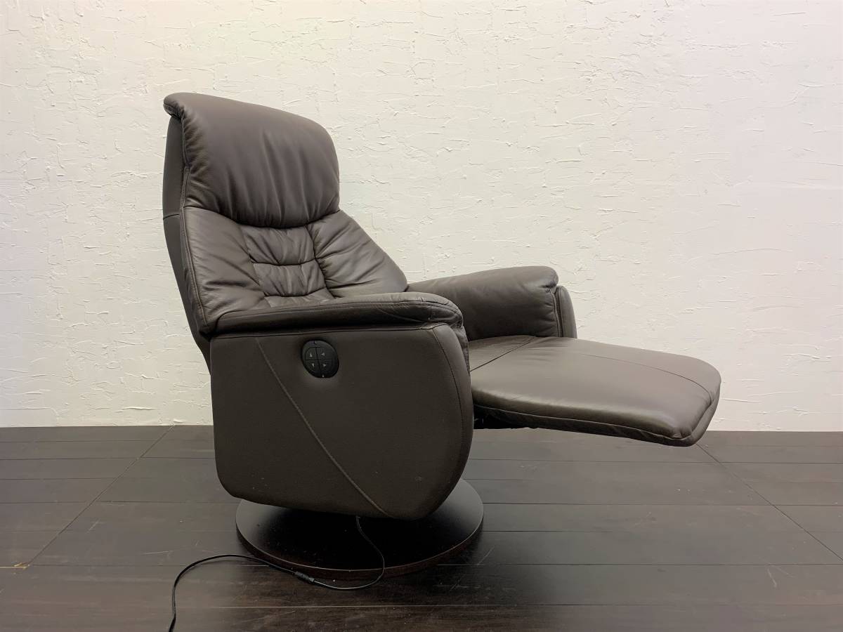 R07108YY IDC 大塚家具 電動リクライニングチェア ルージア SD-455 15 買い物代行 大塚家具 【美品】電動リクライニングソファ 1人掛ソファ ルージアSD-455 リクライニングソファ