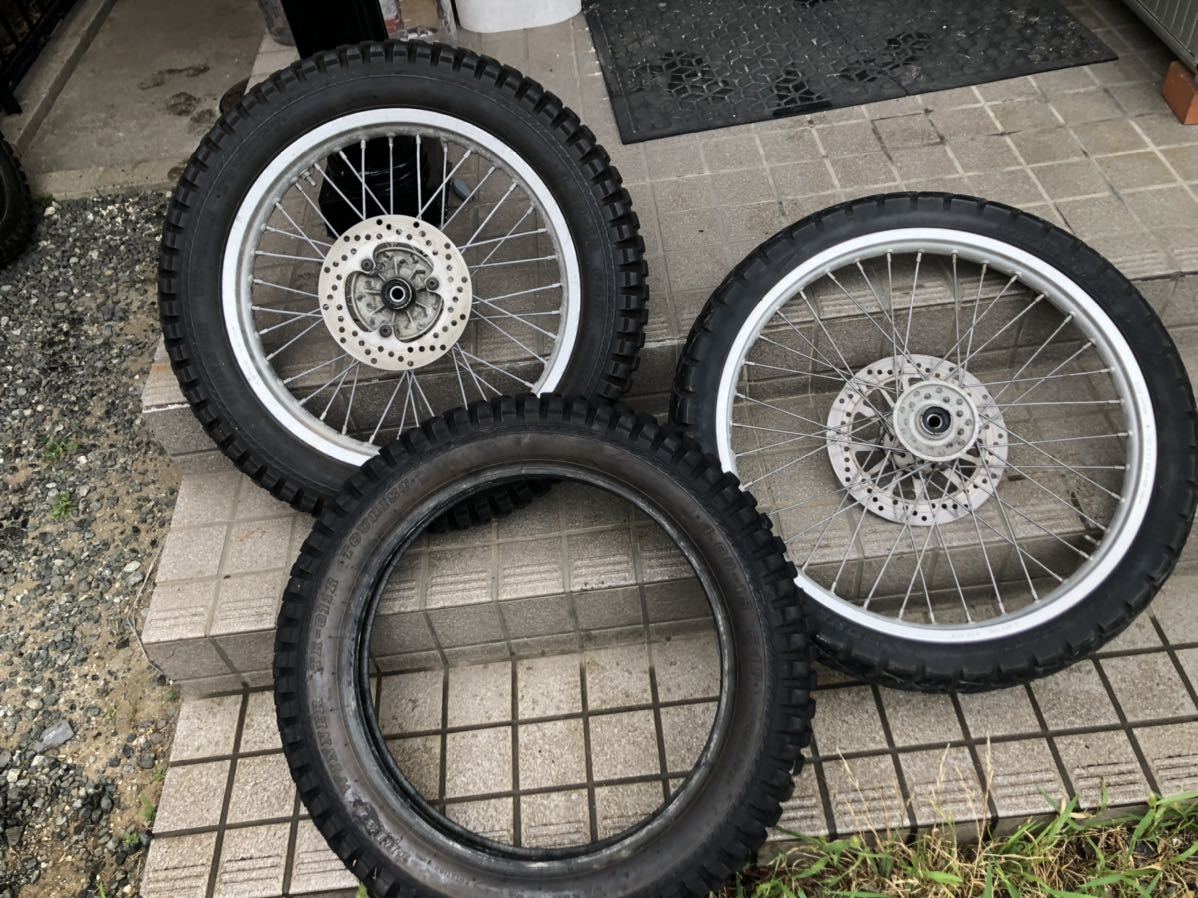セロー250から外しました。ディスクブレーキ ディスク付き セロー225