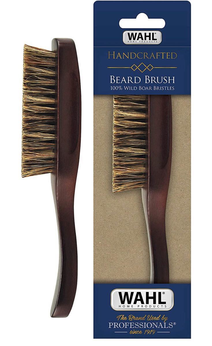 最終価格！WAHL Large Wood Handled Beard Brush・ウォール ブラシ コーム くし 理容 美容