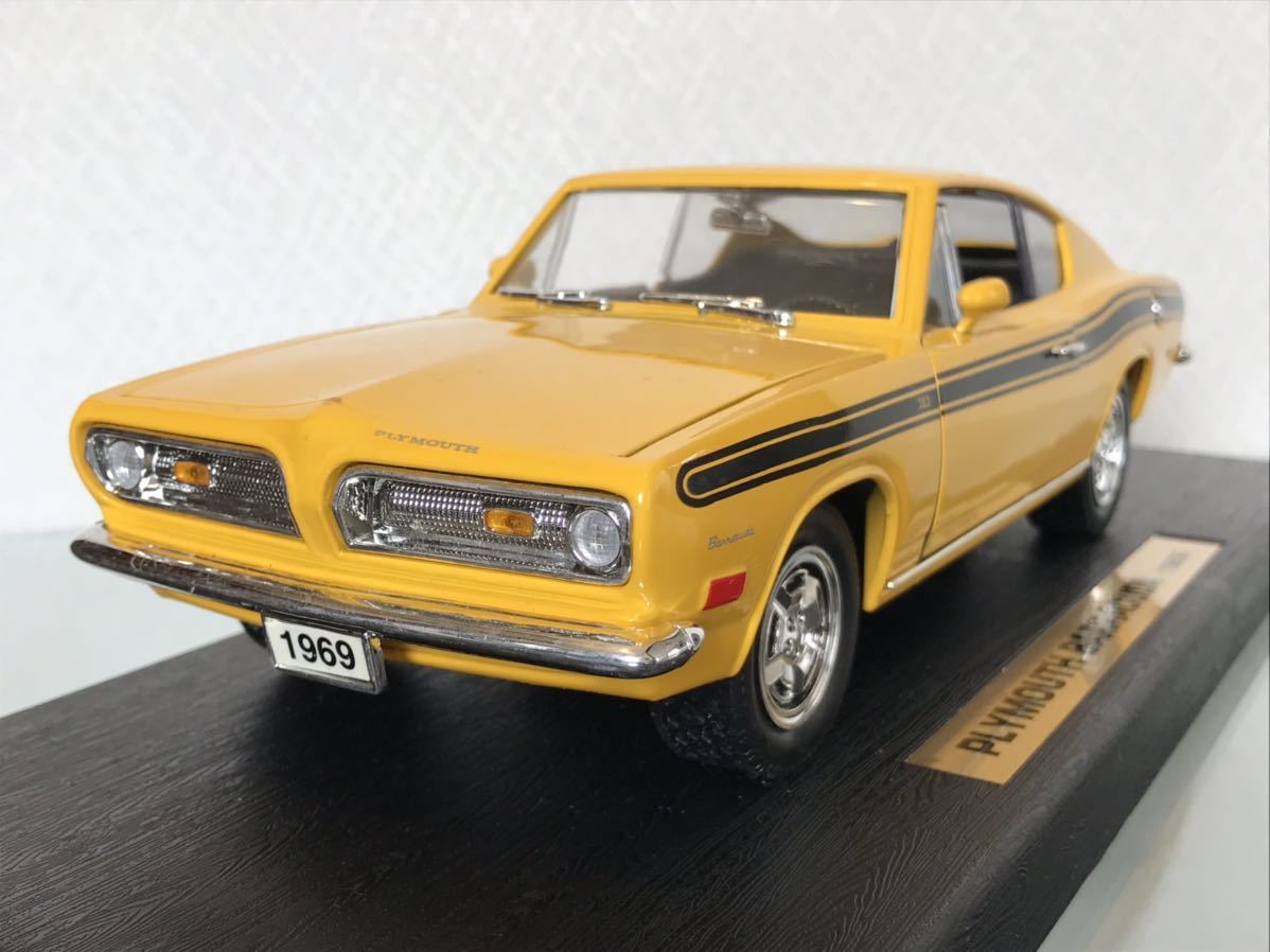 送料無料　1/18 プリムス　バラクーダ　ミニカー　ROAD LEGENDS PLYMOUTH BARRACUDA 1969 旧車 アメ車