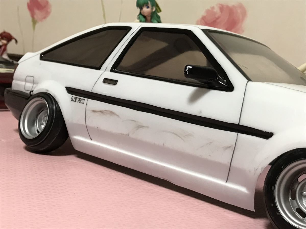 送料無料 1/10 トヨタ AE86 走り込んでいるレビン ラジコン 送料無料 1/10 トヨタ AE86 走り込んでいるレビン ラジコン