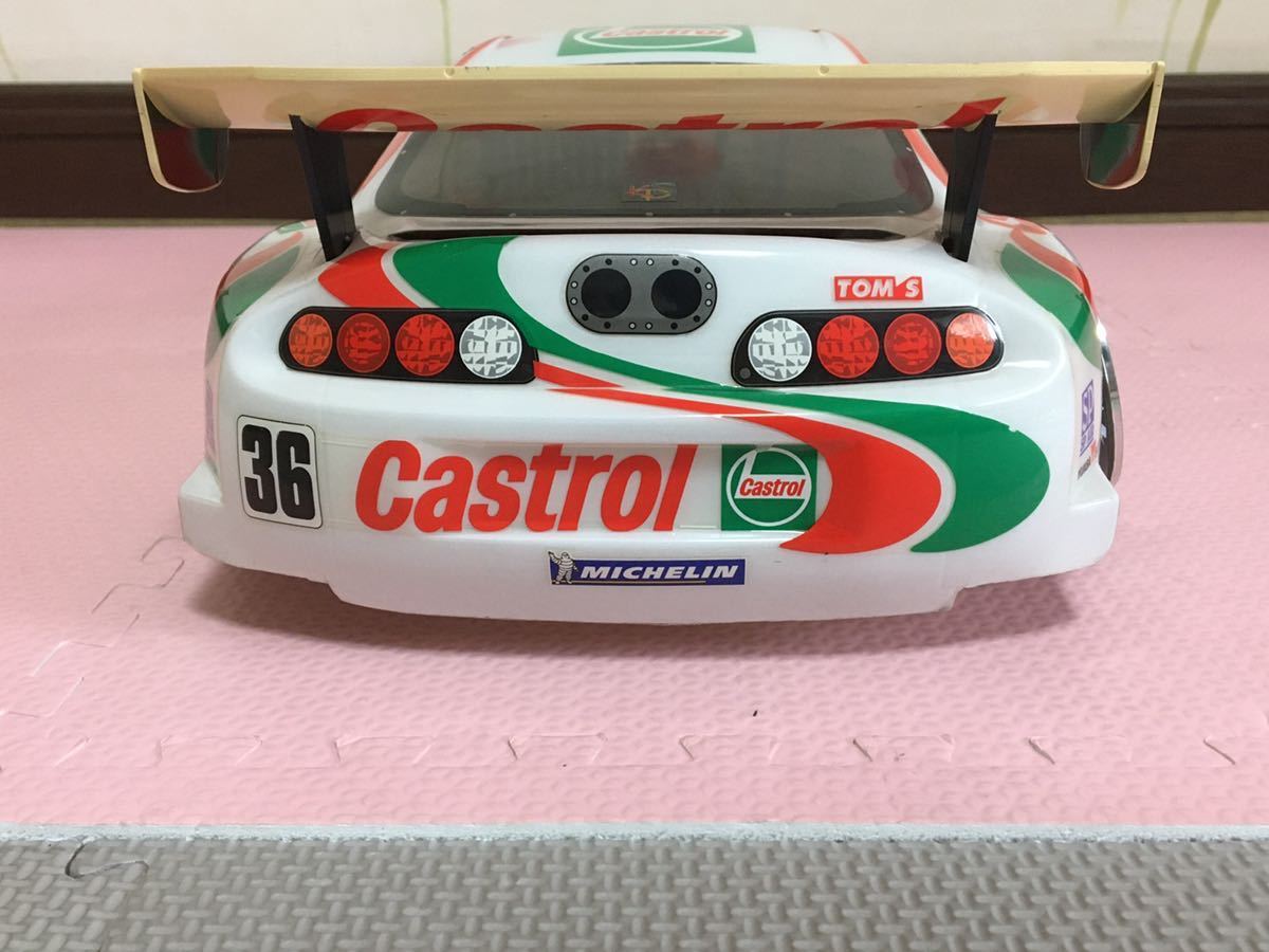 送料無料　1/10 トヨタ スープラ カストロール レーシングカー ラジコンボディ タミヤ TAMIYA TOYOTA SUPRA CASTROL RC BODY スーパーGT