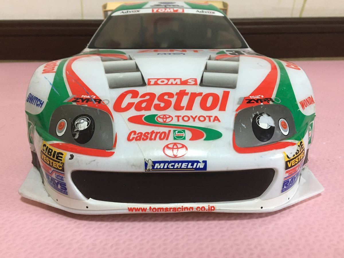 送料無料　1/10 トヨタ スープラ カストロール レーシングカー ラジコンボディ タミヤ TAMIYA TOYOTA SUPRA CASTROL RC BODY スーパーGT