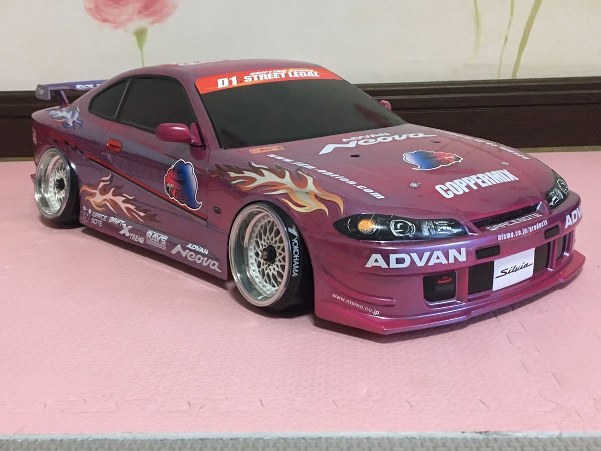 送料無料　1/10 日産 シルビア S15 ニスモ 未走行 ラジコンボディ タミヤ TAMIYA NISSAN SILVIA NISMO RC BODY