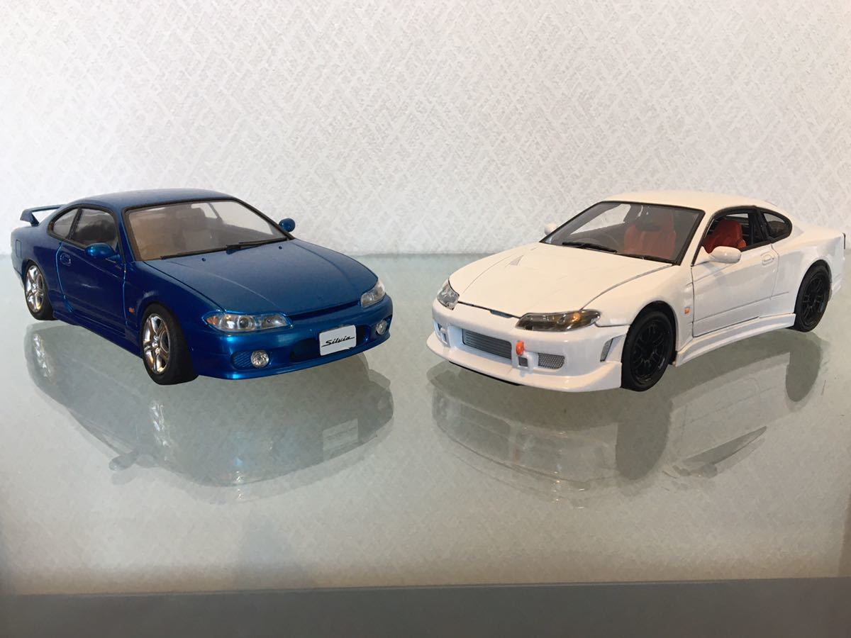 送料無料 1/24 日産 シルビア S15 プラモデル完成品とミニカー 送料無料 1/24 日産 シルビア S15 プラモデル完成品とミニカー