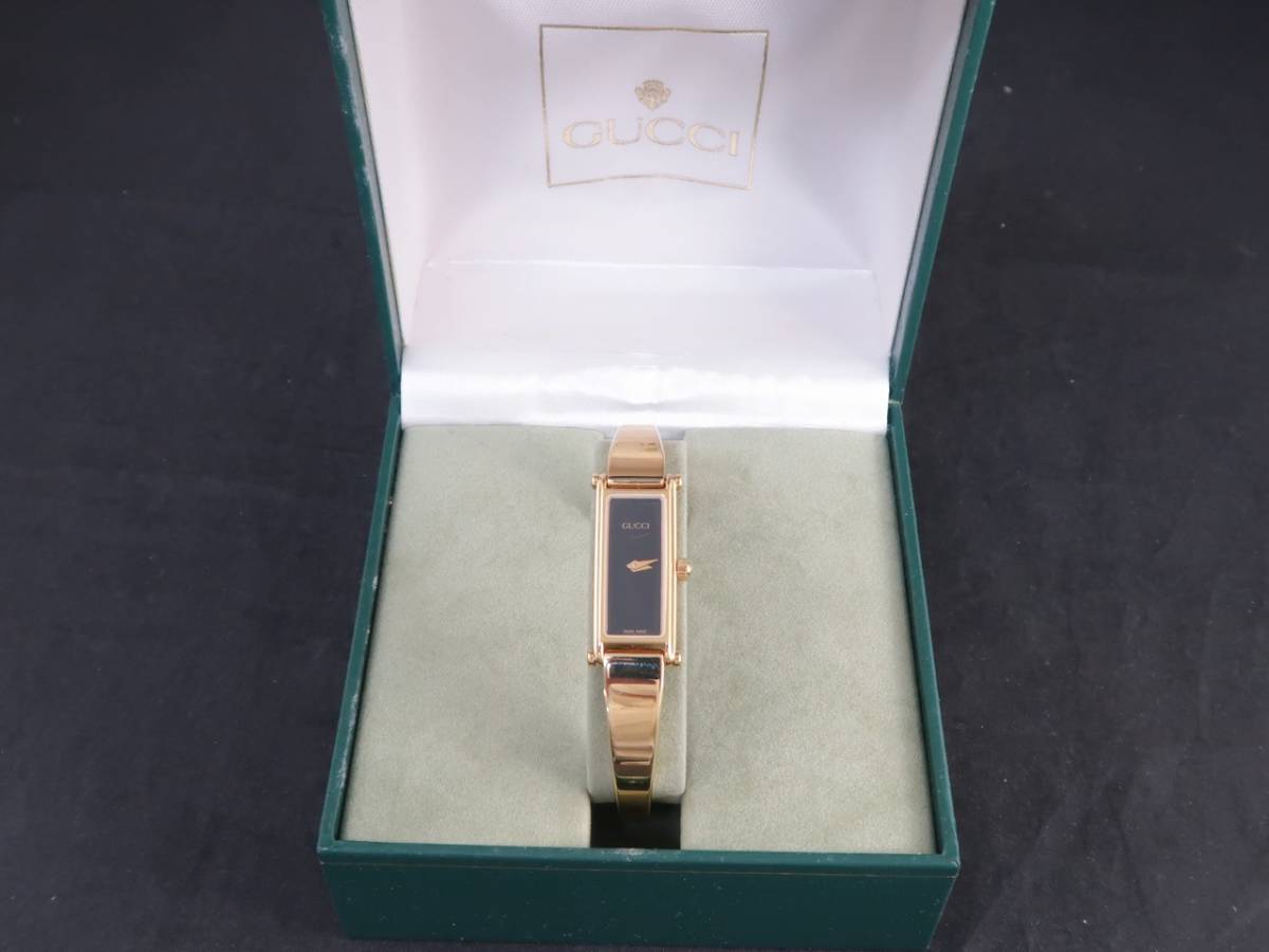 ヤフオク! - 美品 GUCCI グッチ バングルウォッチ 1500 ブラ ヤフオク! - 美品 GUCCI グッチ バングルウォッチ 1500 ブラ