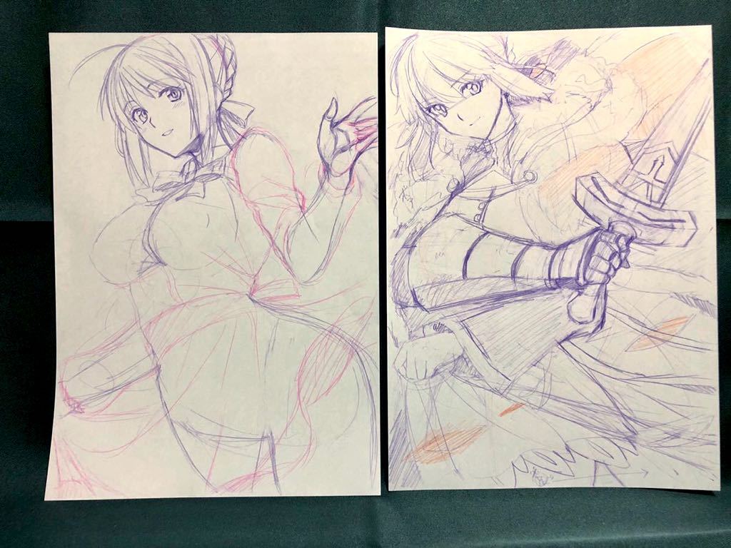 同人手描きイラスト ◇ Fate/stay night ◇ アルトリア・ペン 同人手描きイラスト ◇ Fate/stay night ◇ アルトリア・ペン