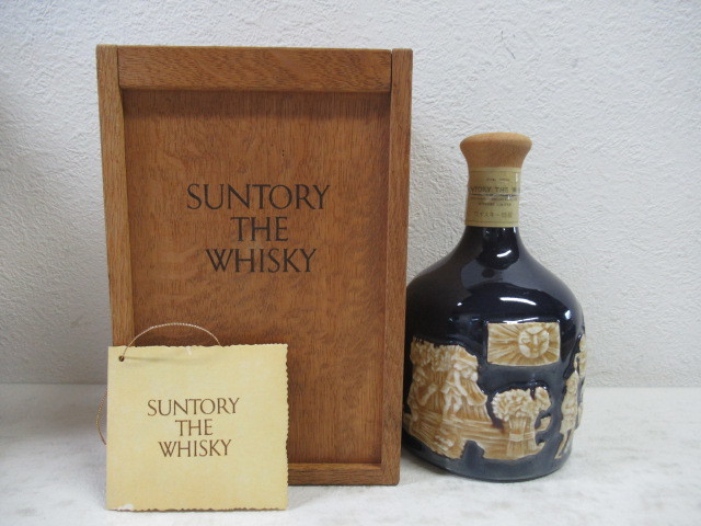 【東京都内発送限定】SUNTORY THE WHISKY サントリー ザ ウイスキー 特級 有田焼 陶器ボトル 43度 760ml 木箱入/古酒_画像1