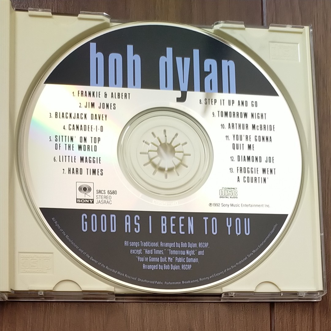 CD ボブ・ディラン 「GOOD AS I BEEN TO YOU」