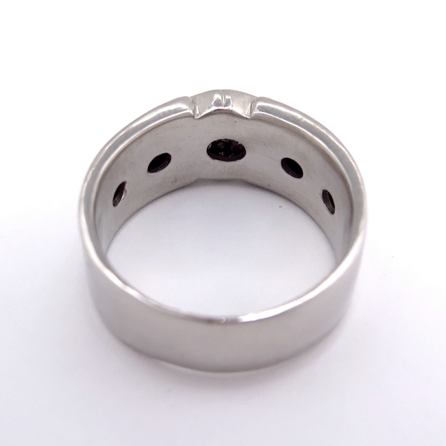 Pt900 プラチナ リング 指輪 ダイヤモンド0.190ct 21号 おしゃれ 普段使い 太め シンプル 【中古】/10024172_画像4