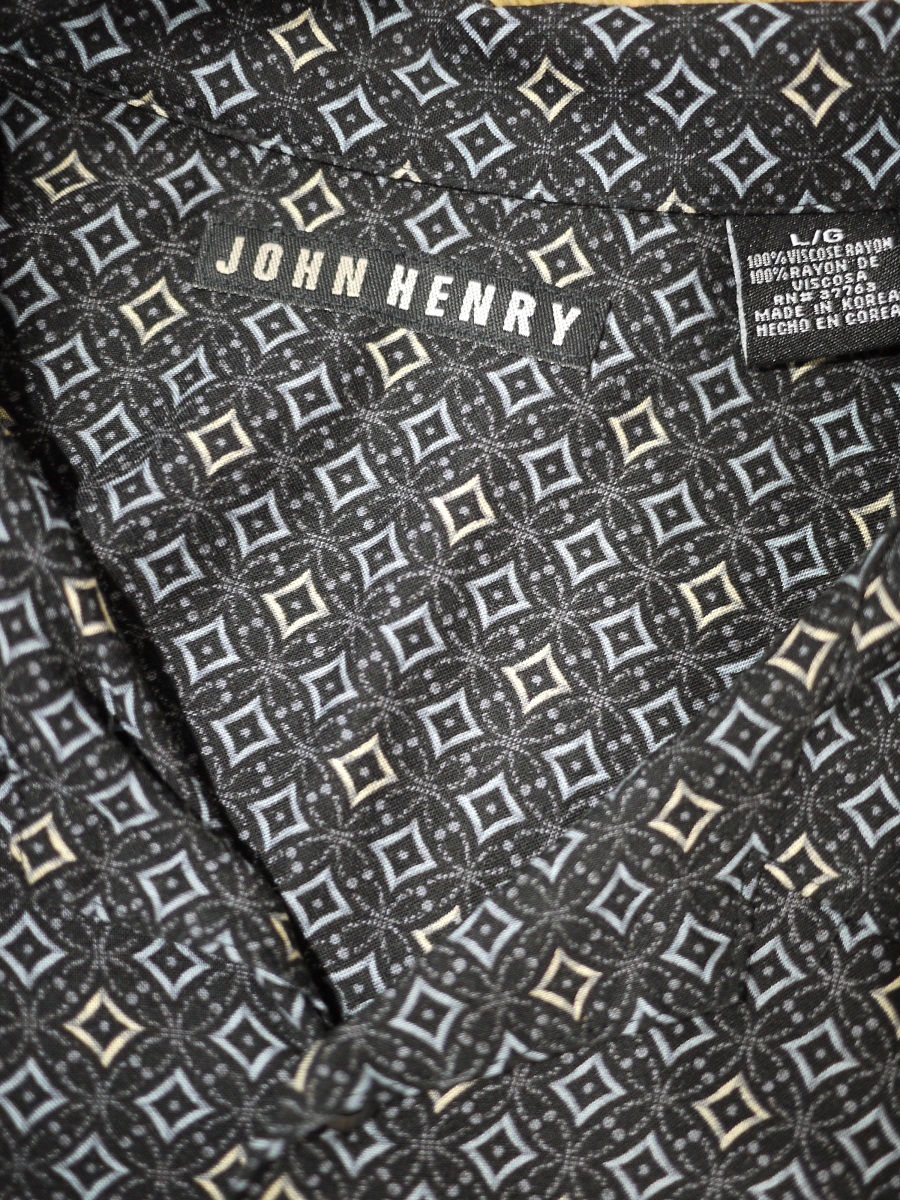 JOHN HENRY レーヨンボックスシャツ ボタンシャツ ヴィンテージ Rayon Boxshirt 5195_画像4