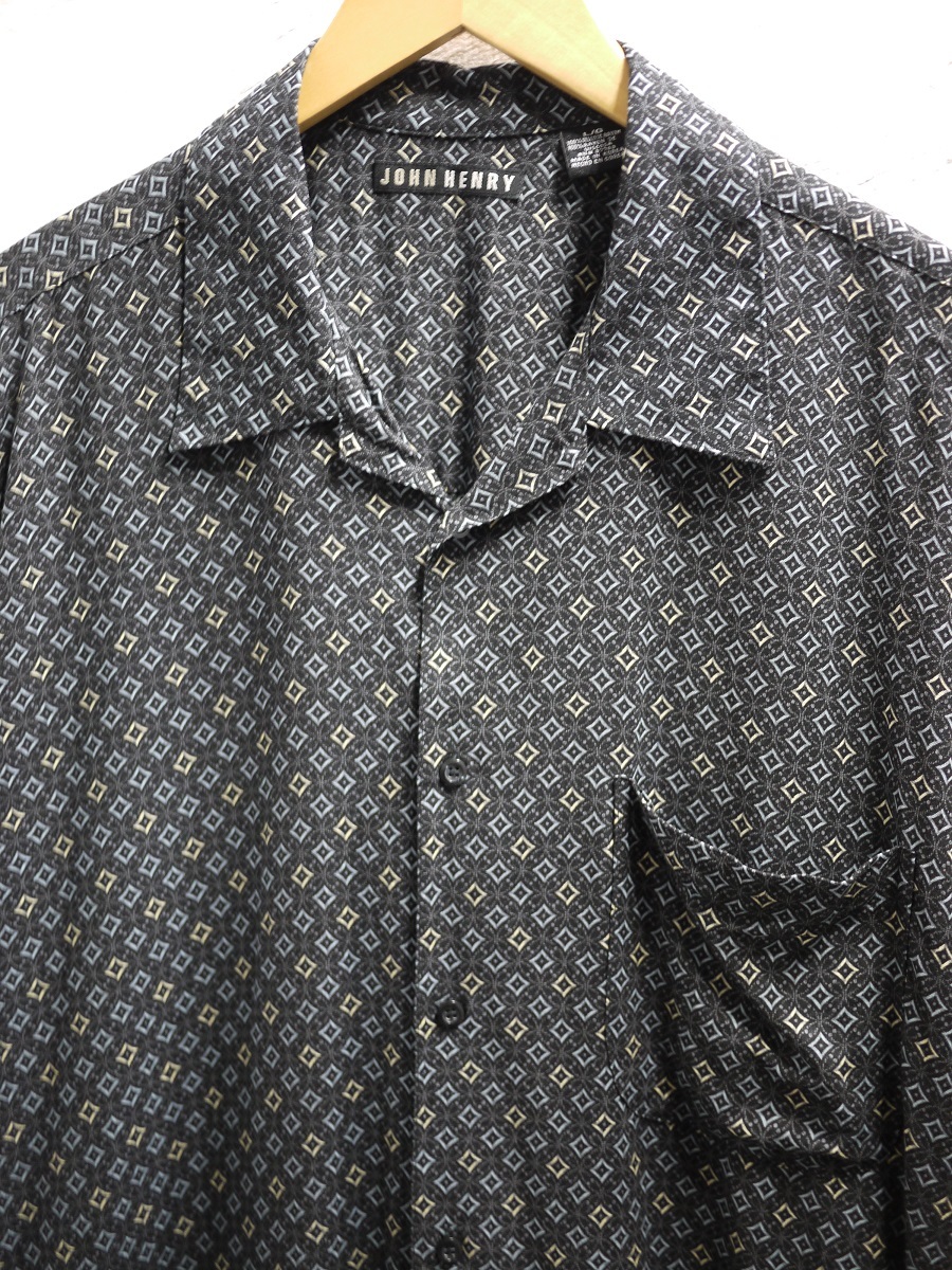 JOHN HENRY レーヨンボックスシャツ ボタンシャツ ヴィンテージ Rayon Boxshirt 5195_画像2