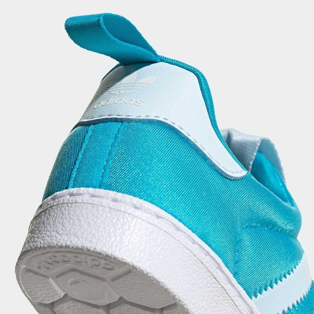 送料無(wú)料 新品 adidas Originals アディダス 21AW FZ2992 SS 360 ラバーシェルトゥ スリッポン スニーカー シューズ ブルー 12.0cm ⑩