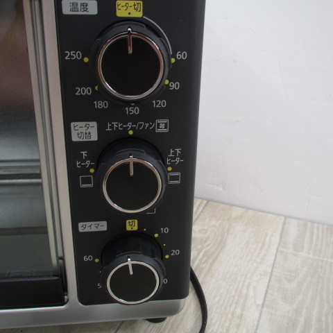 6226PA【ほぼ未使用】アイリスオーヤマ トースター オーブントースター コンベクションオーブン 4枚焼き 15L PFC-D15A-W ホワイト