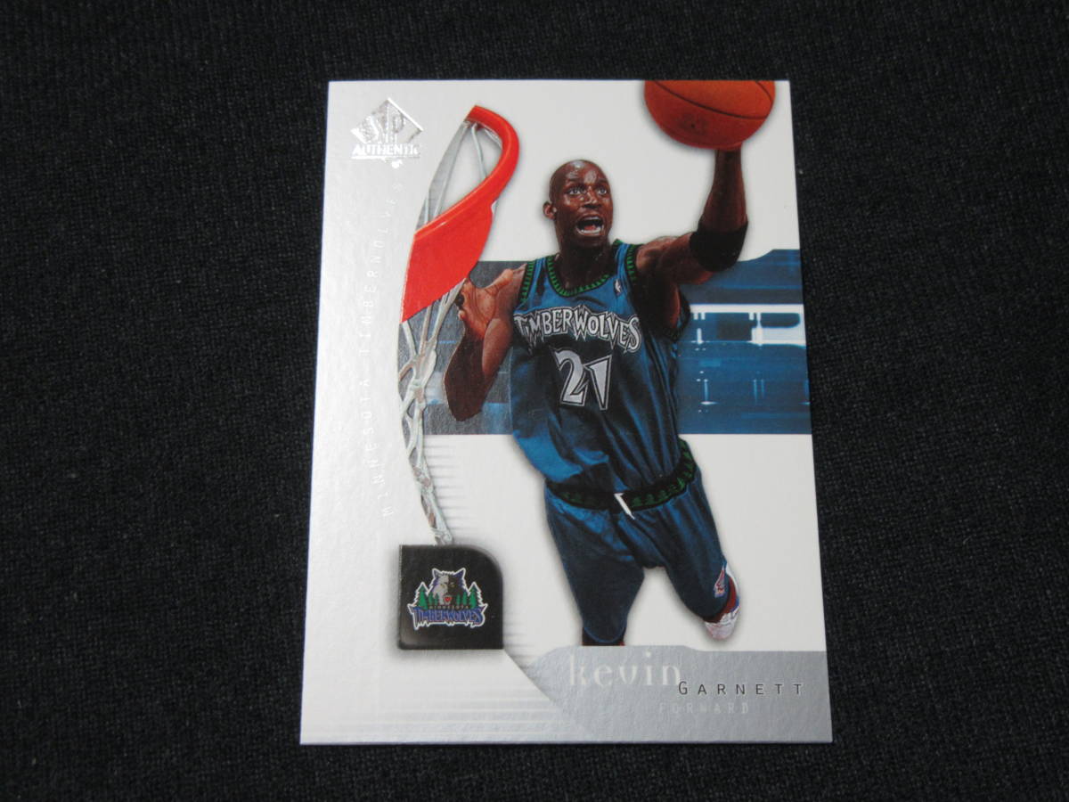 KEVIN GARNETT　ケビン・ガーネット　2005　UPPER DECK SP AUTHENTIC　ミネソタ・ティンバーウルブス_ケビン・ガーネット　ウルブス