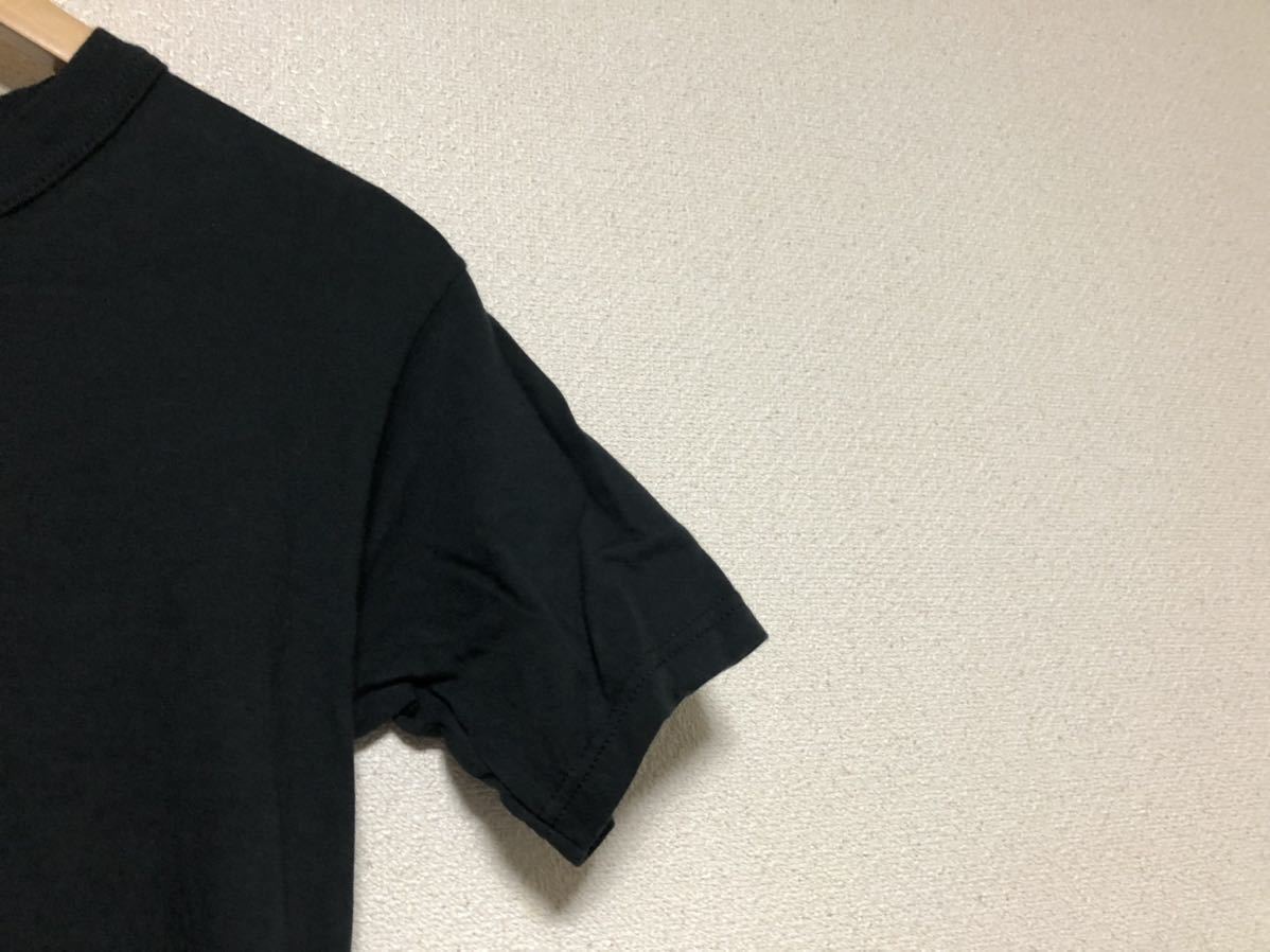 【送料無料！】アメリカ製MADE IN USA ソフィーSOFFE半袖無地ブラック黒Tシャツ sizeSの画像5