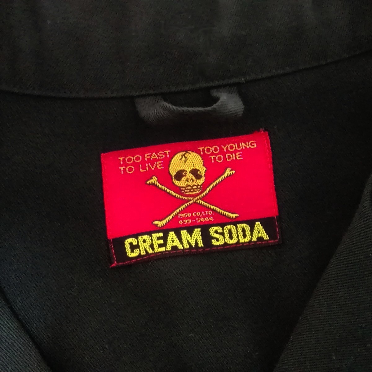 80s 当時物 CREAM SODA クリームソーダ ウエスタン ジャケット 黒