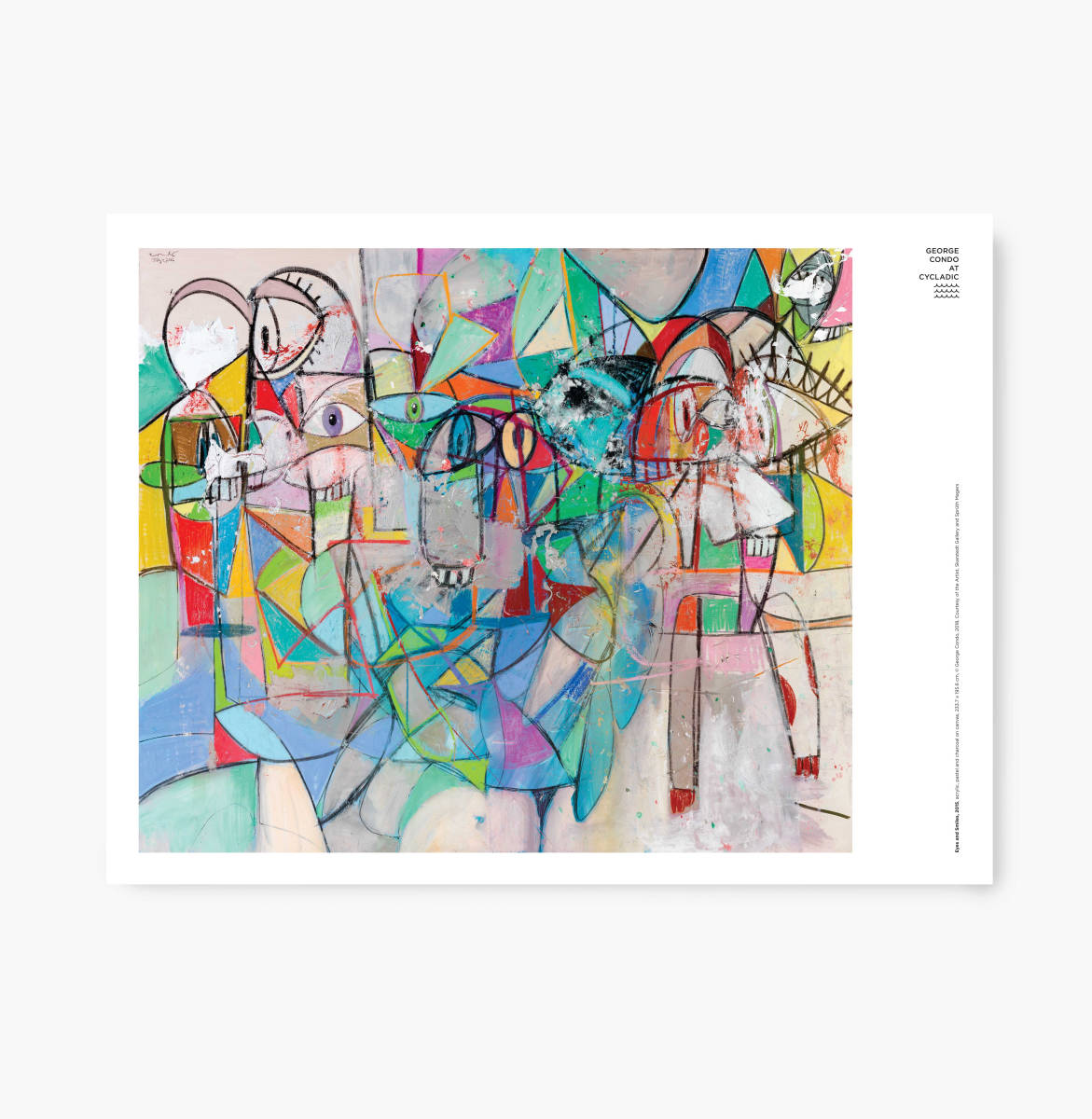 ジョージ・コンド【ポスター Eyes and Smiles, 2015】 GEORGE CONDO