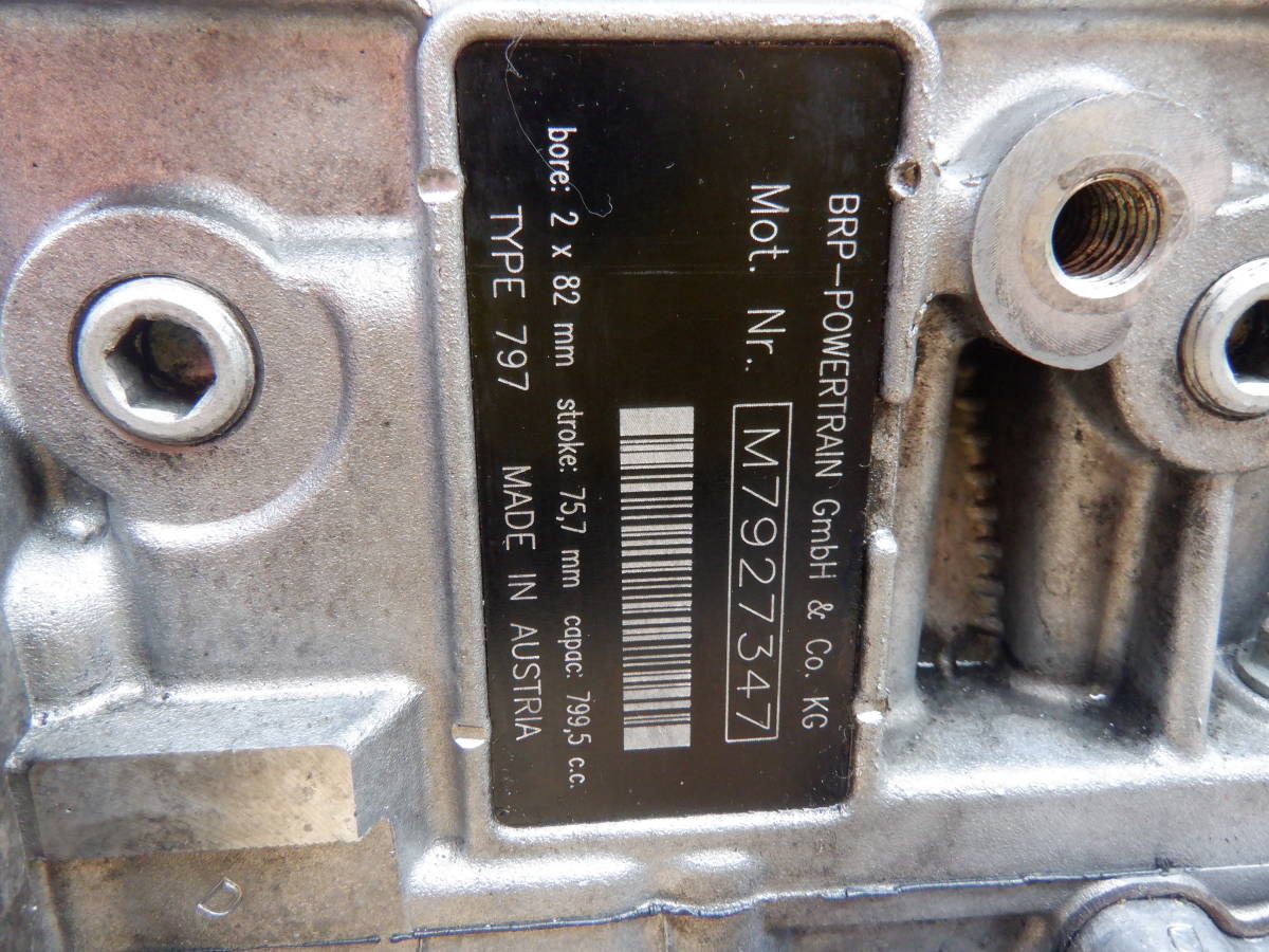 Ski doo 13 XM SUMMIT X ② エンジン 実働 個人宅配達可 163 800R ETEC _画像3
