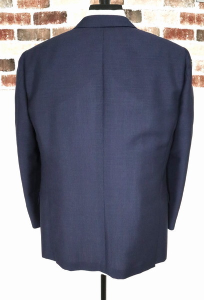 激安80%OFF新品 ヒッキーフリーマン 春夏 スーツ 定価357,500円(税込)サイズAB7(2XL)濃紺 ネイビー 黒タグ ハンドメイドTOS384 30%OFF ヒッキーフリーマン メンズ スーツ ネイビー マイクロチェック 無地調春夏物 メーカー正規品