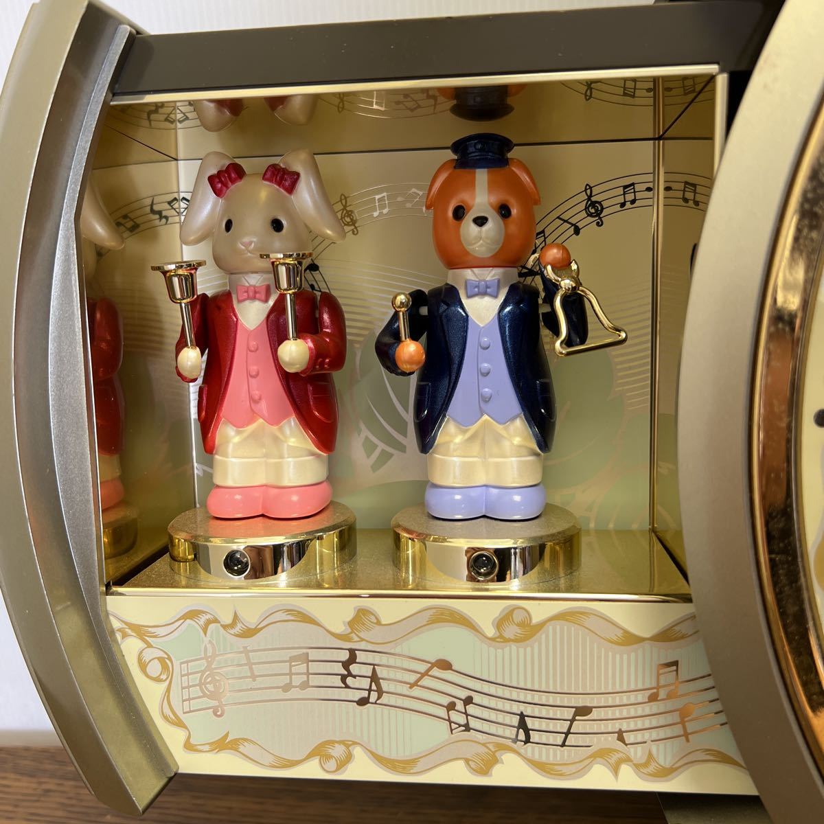 H432☆small world 音楽隊 rhythm リズム 初期 掛け時計 H432☆small world 音楽隊 rhythm リズム 初期 掛け時計