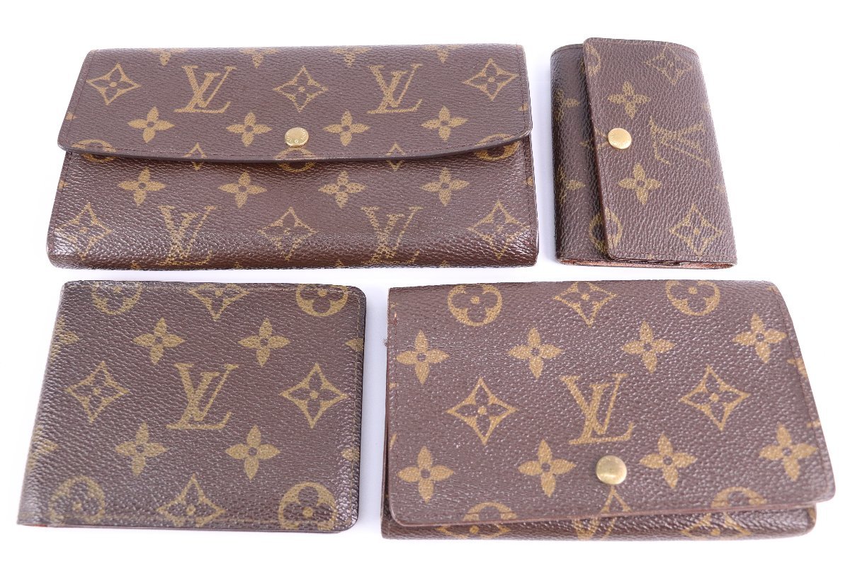 LOUIS VUITTON ルイヴィトン モノグラム 財布 キーケース 4点まとめ売り 5100-B_画像1