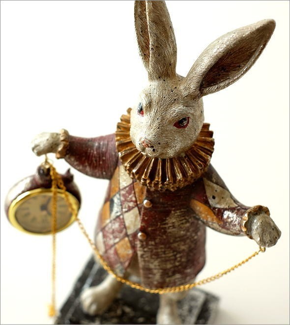  класть часы настольные часы модный античный симпатичный ... украшение смешанные товары заяц произведение искусства карманные часы diamond проверка кролик цепь часы 