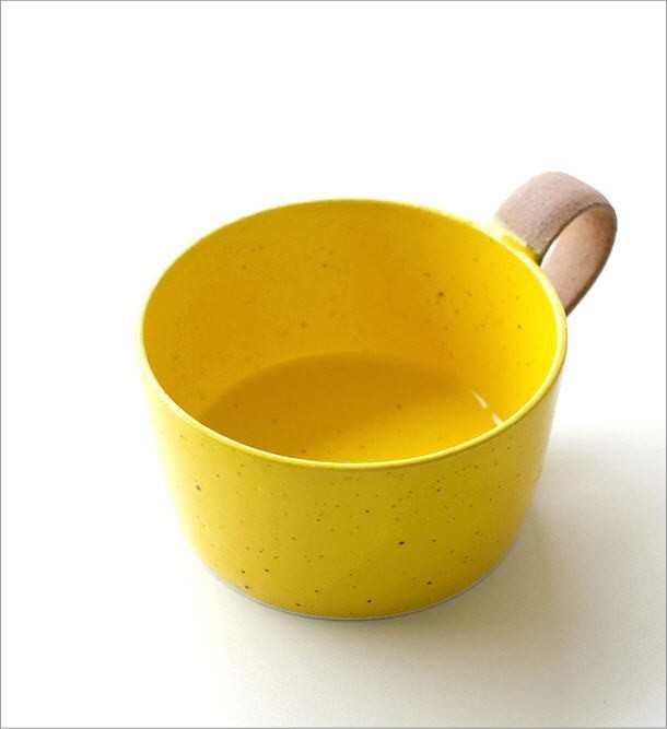 スープカップ おしゃれ 日本製 シンプル モダン かわいい 美濃焼 陶器 大きめ 大きい サラダボウル シリアルボウル スープカップ イエロー_画像3