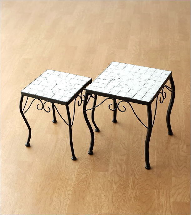  planter stand stylish flower table stand for flower vase 2 point set indoor outdoors iron tile iron . tile. low stand 2 piece set 