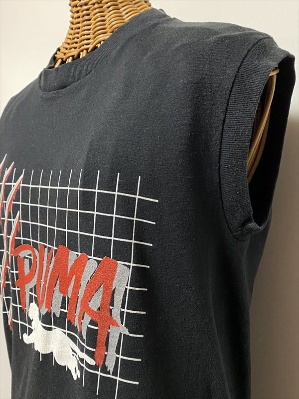 ★USED/PUMA/NO SLEEVE/T-SHIRTS/TANK TOP/USA MADE/プーマ/ノースリーブ/Ｔシャツ/タンクトップ/Ｍサイズ/古着/アメリカ製★_画像5